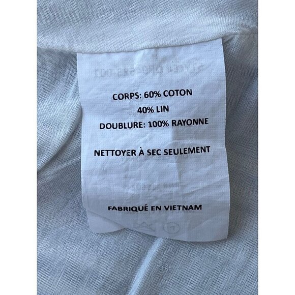 Lush Womens White Blue Striped Strappy Mini Dress Size S Preowned - Picture 4 of 12